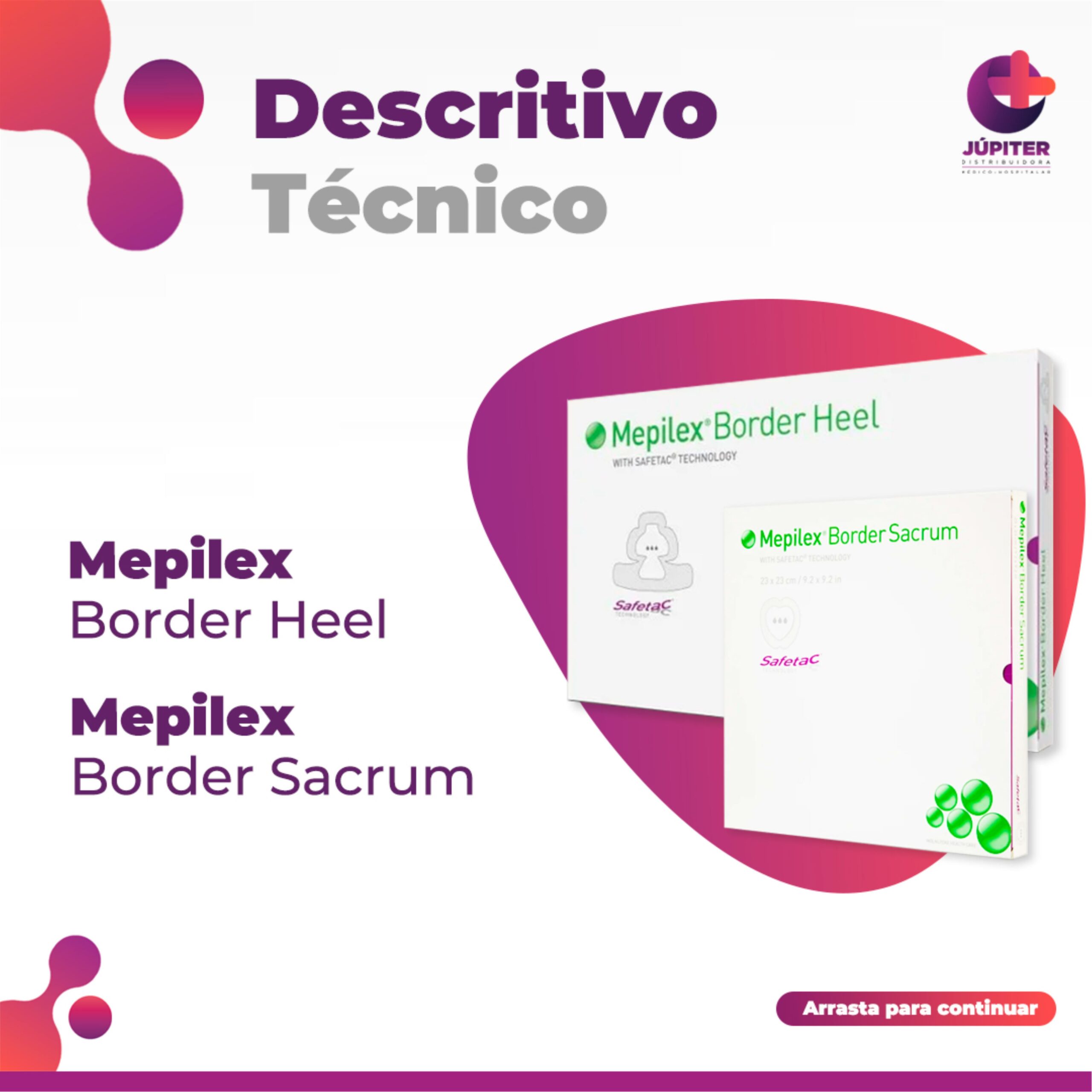 Descritivo Técnico Mepilex Border Heel e Mepilex Border Sacrum